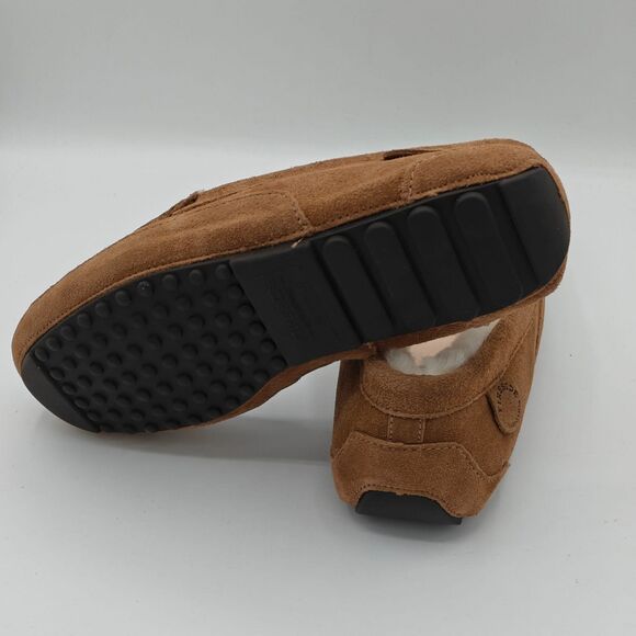 Fireside By Dearfoams Men\'s Melbourne Genuine Shearling Moccasin Tan main image 5